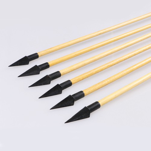 Archery 31" Wooden Arrows with Turkey Feathers Hunting for Recurve Bow Longbow - Picture 70 of 71