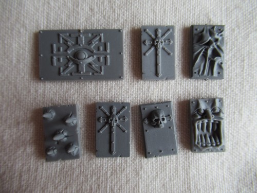 7 Chaos Space Marine Vehicle Armour Panels *Warhammer 40,000* Games Workshop