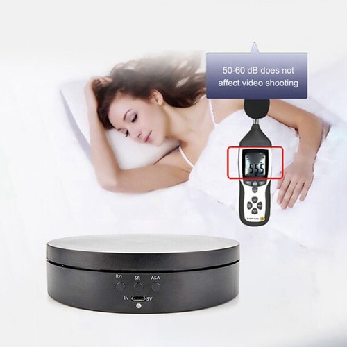 Schwarzer wiederaufladbarer Plattenspieler-Display-Ständer, Rotationsgeschwindigkeit/-winkel - Bild 9 von 10