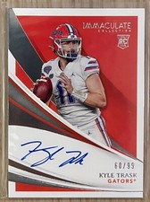 Kyle Trask 2021 Immaculate Collection #120 On Card Auto Rookie RC /99 FLORIDA
