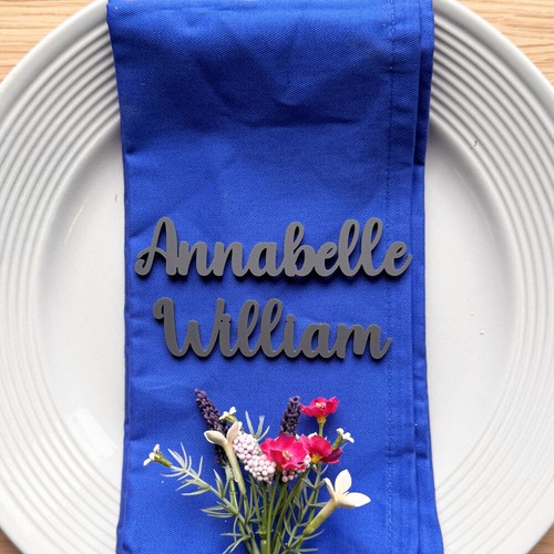 Personalisierte Acryl Hochzeit Party Ort Einstellung Namen | Gefälligkeiten Kinder Etiketten - Bild 8 von 10