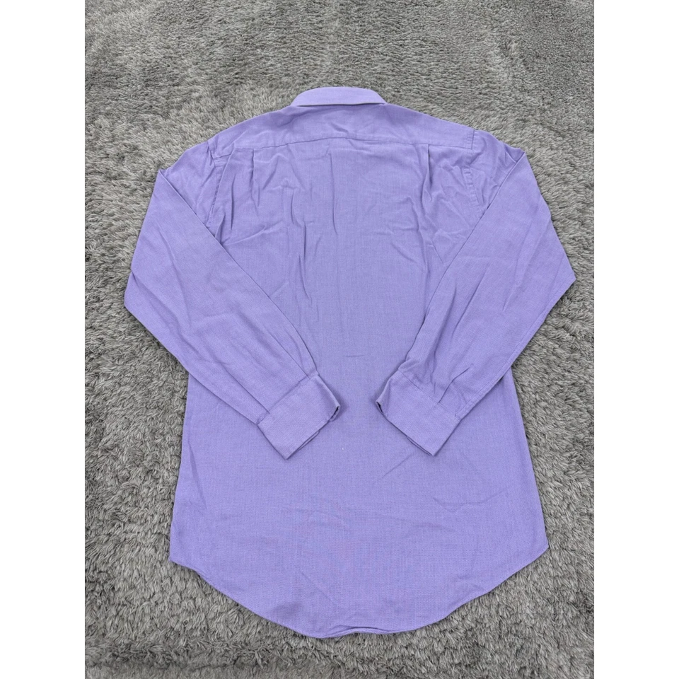 Camisa Damon Para Hombre 15.5 34/35 Violeta Púrpura Manga Larga Dri-Tech Carrera Abotonada Foto 2 de 4