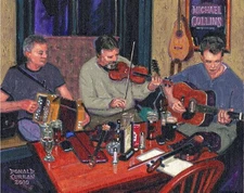 COLOR PRINT OF OIL PAINTING, IRISH PUB SERIES #32