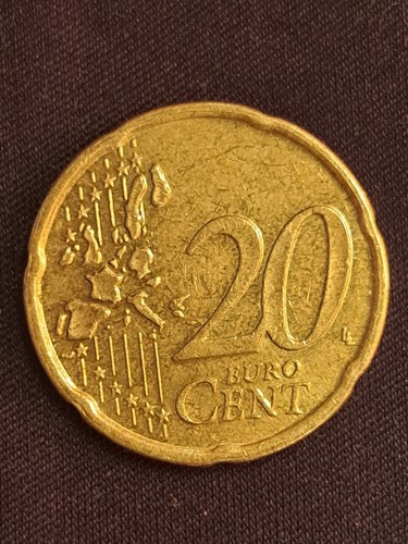 Rare coins 20 cents euro 2002 year A,D,F,G,J Germany. - Picture 7 of 14