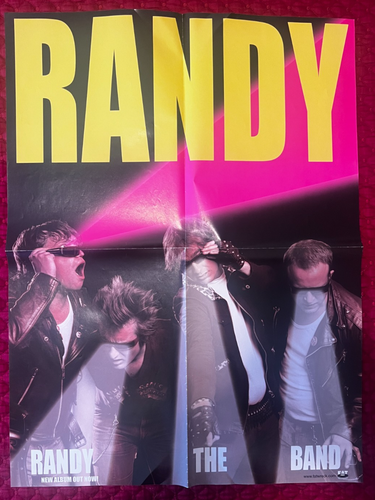 Randy The Band Promo Poster Fat Wreck Chords 2005 mit Bioblatt 18x24 - Bild 1 von 3