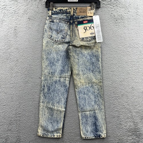 Vintage Herren Levi’s Strauss 506 23 x 24 gerades Bein Jeans Dead Stock Tags USA - Bild 1 von 10