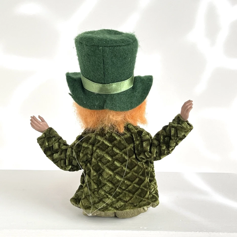 "Muñeca duende del día de San Patricio tipo duende estante niñera posable caprichosa 12""" Foto 4 de 4