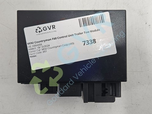 MINI Countryman F60 Control Unit Trailer Tow Module 6884356 - Picture 4 of 10
