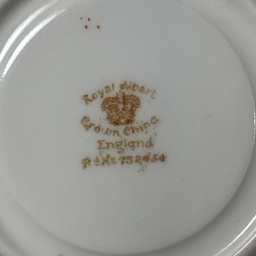 Tazza e piattino Royal Albert Crown Cina oro cobalto Imari Inghilterra 6471 COME SI LEGGE - Foto 8 di 8