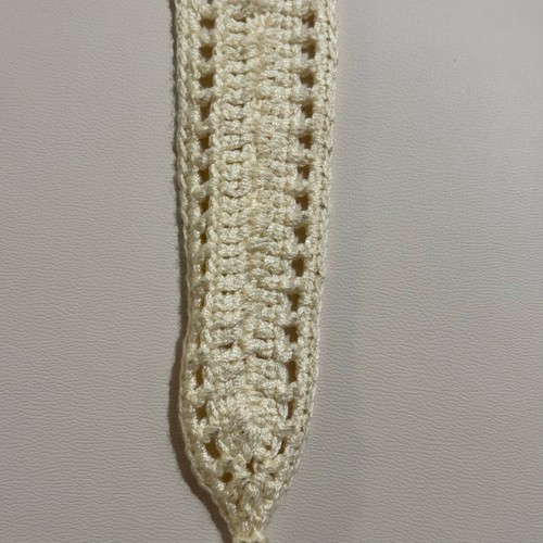 Boho Festival Hippie Crochet Swim Top Bra Summer Halter Top Ivory Size Small - Picture 5 of 7