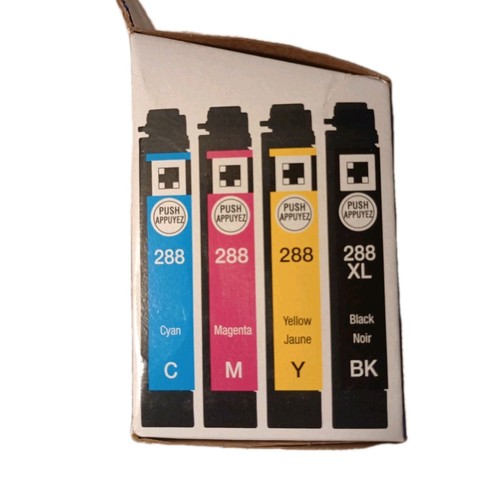 Genuine Epson 288XL Black + 288 Cyan, Magenta, Yellow Ink Cartridges - 2023 - 第 3/7 張圖片