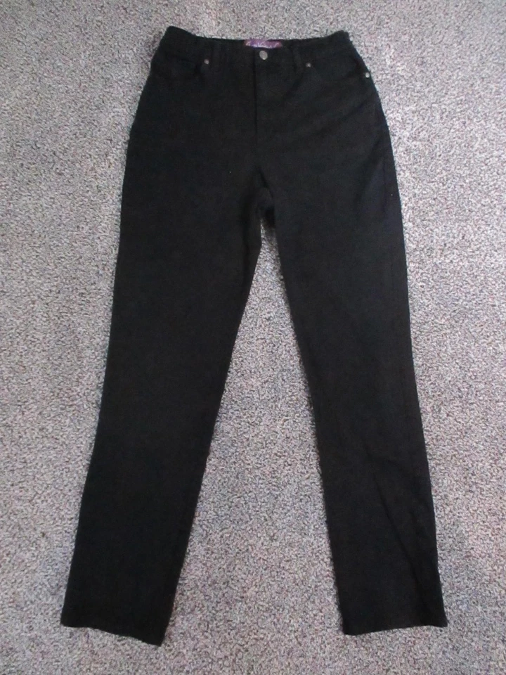 Gloria Vanderbilt Jeans Womens 6 Long Black Amanda High Rise Stretch Denim 27x31 - Image 2 of 4