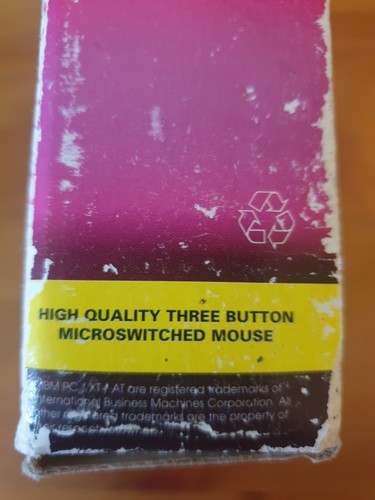 1991 Vintage/Retro/Old 3 Button Serial Port (DB9) TecnoPlus Mouse - Picture 11 of 14