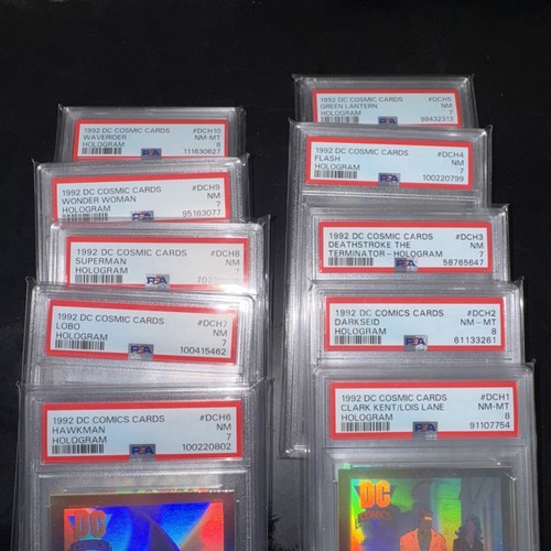 1992 Impel DC Cosmic Holograms Full Set All PSA 7 / 8 - Picture 2 of 2