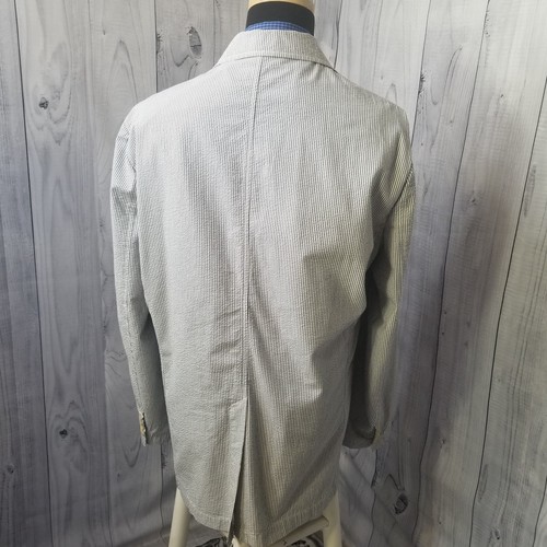 Lands End Men Seersucker Unstructured Blazer XL 48r 50r Sport Coat Jacket Cotton - Picture 7 of 19