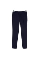 girls Stretch Contrast Elastic Waist Pull-on School Uniform Pants Navy 7 US