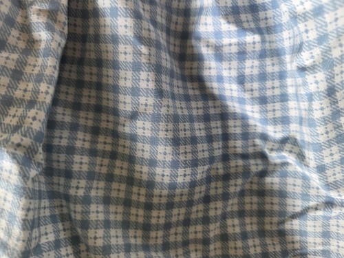 Laura Ashley Dust Ruffle Bed Skirt  KING VTG CLARISSA  Lt Blue/White  Check - Picture 9 of 9