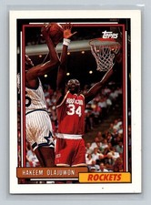 1992-93 Topps #337 Hakeem Olajuwon Houston Rockets Basketball Card