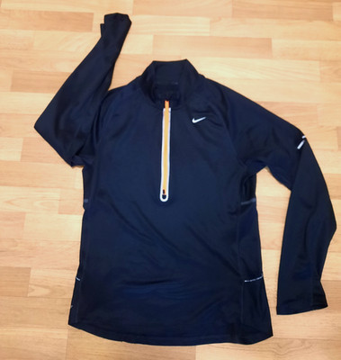 Nike Dri-Fit  Damen T- Shirt SPORTSHIRT Oberteil Langarm Schwarz Gr. M