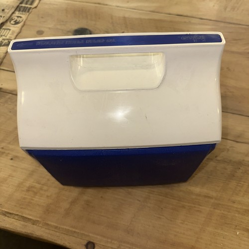 Igloo MiniMate Enfriador 4 Cuartos Marítimo Azul y Blanco Rojo Letras Pulsador 2R - Imagen 6 de 6