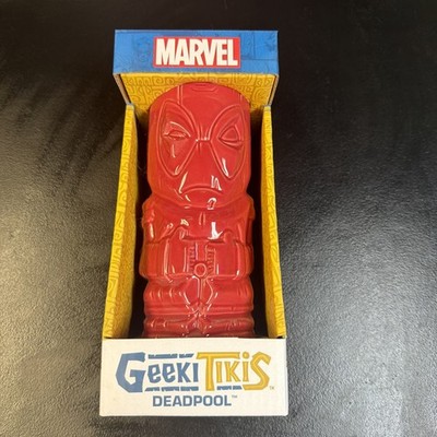 Marvel Geeki Tiki Ceramic Bar Mug Deadpool New In Box No Black On Mask