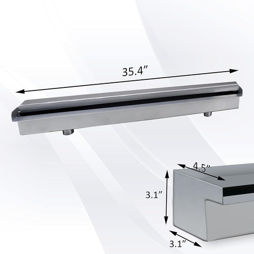Simond Store - Fontana a cascata fuoristrada 35,4" fontana con flusso d'acqua più ampio - Foto 3 di 7