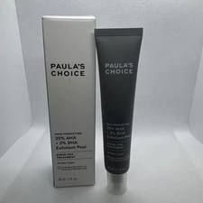 PAULA'S CHOICE Skin Perfecting 25% AHA + 2% BHA Exfoliant Peel 1oz NEW in Box