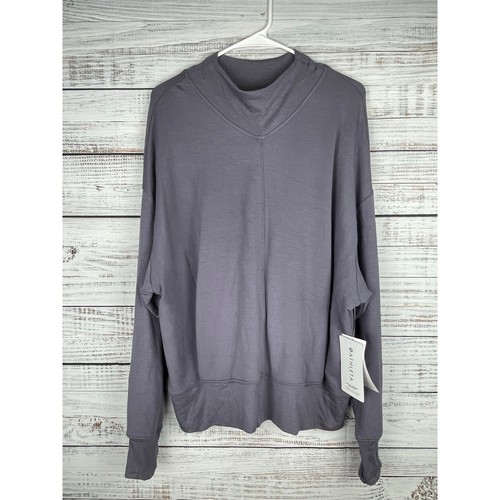 Athleta Apollo Crewneck Sweatshirt Buttery Soft XL NEW Lavender Purple Athletic - Picture 2 of 12