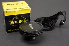 Nikon WC-E63 Wide Angle Converter Lens w/ Original Bag and Instructions