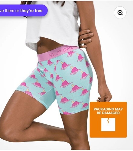 Step One Women's Boxer Briefs 2x Large Ice Creams & Crabs New - Picture 3 of 5
