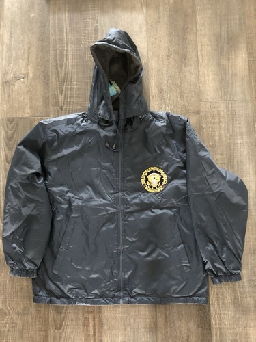 M 🇺🇸USA President SEAL FBI Zipped Coat Wendejacke Windbreaker Navy/Grau - Bild 2 von 17
