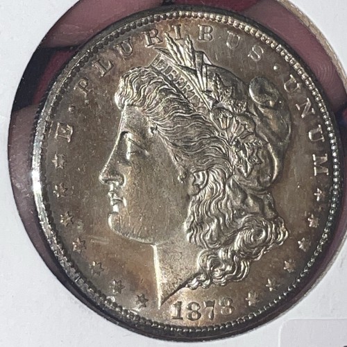1878-CC Morgan Dollar First Year Gem Beauty From Carson City Original Toning GEM - Picture 3 of 7