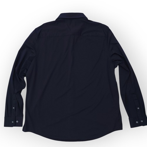 Camisa Rhone Para Hombres XXL Negra Calce Clásico Cercanías Botón Rendimiento - Imagen 6 de 13