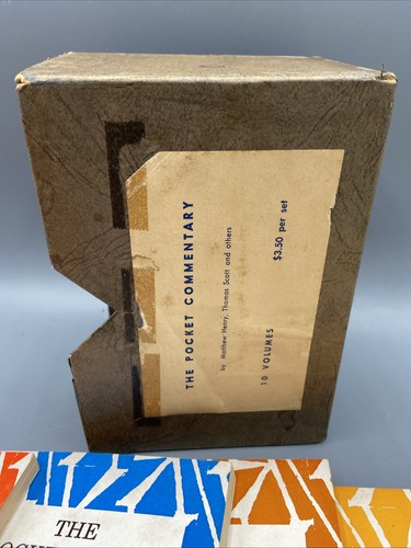 VINTAGE The Pocket Bible Commentary Box Set 10 Volumes Books Lot Moody Press - Picture 2 of 18