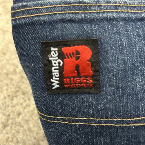 Wrangler Riggs Cool Vintage Jeans Men's 48X34 Blue Denim Work Wear - Picture 7 of 7