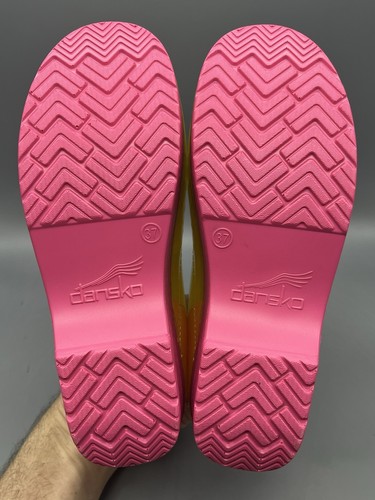 Dansko Professional transparente gelbe bequeme Damen-Slipper 37 US 6,5 7 Clogs - Bild 8 von 15