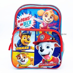 Paw Patrol 16 Sac à dos de chargement de pouce pour enfants, sac de patrouille pour enfants bleu