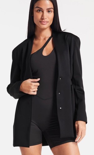 Bandier Sport Logo Blazer Size S - Black $298