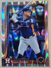 2025 Topps Chrome Christian Walker RayWave Refractor - Houston Astros #279