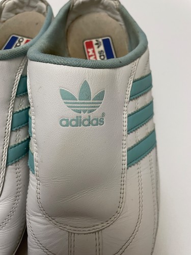 Rare Adidas Goodyear Women’s Mules White Teal Size US 7,5 - Picture 5 of 20