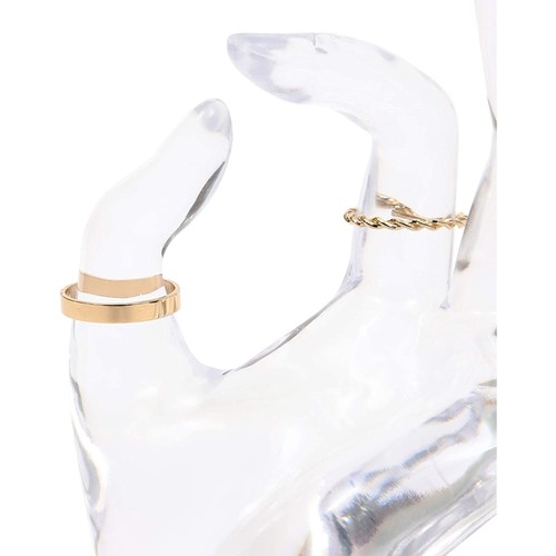 Clear Hand Shaped Ring Holder Stand for Jewelry Bracelet Bangle Display 6.3" - Picture 5 of 6