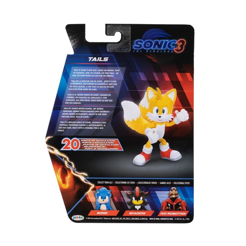 Sonic The Hedgehog Sonic 3 Movie Action Figures 5-Inch Tails Collector Toy Fi... - Picture 4 of 5