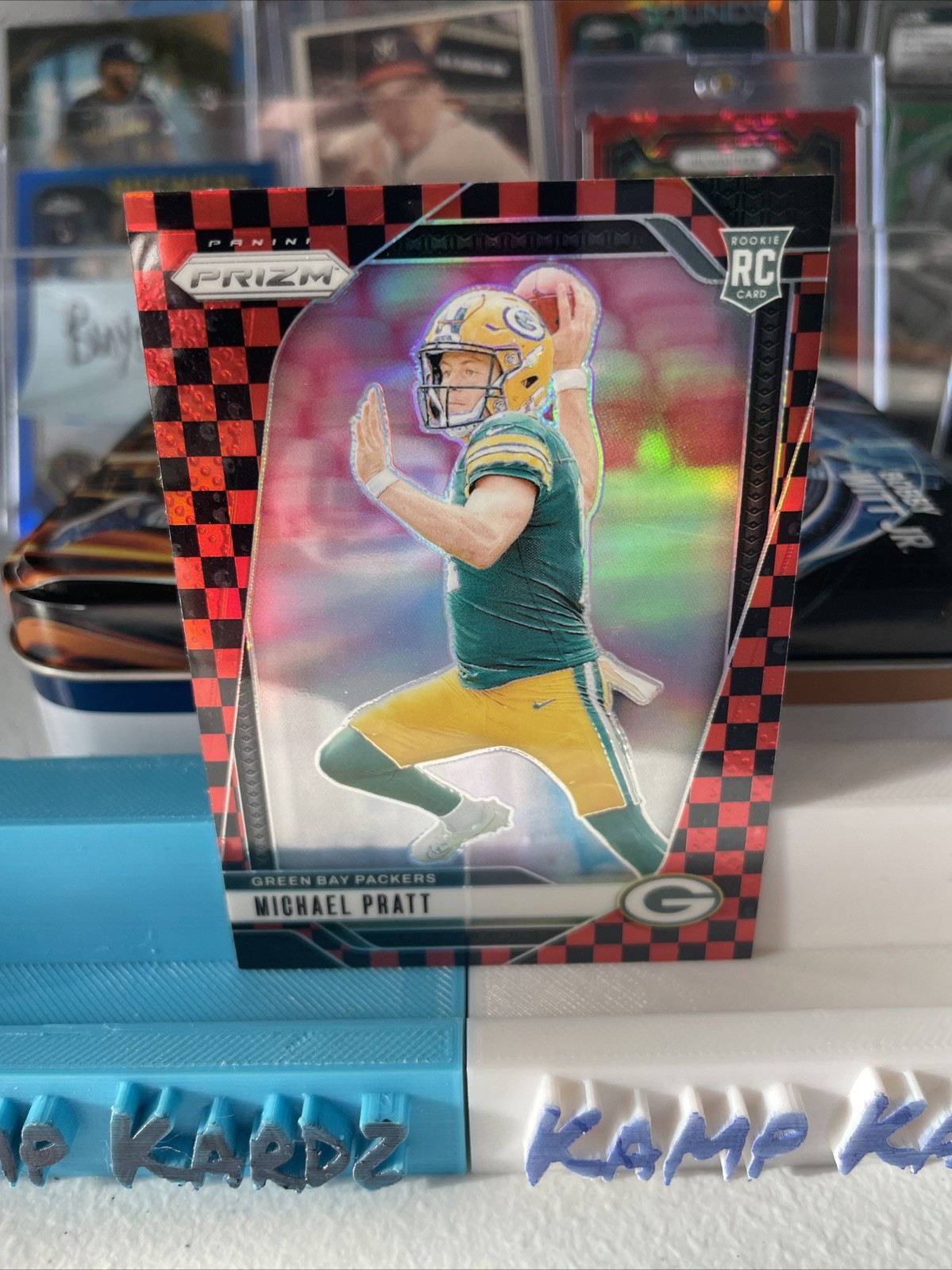 2024 Panini Prizm - Rookies Michael Pratt #379 Black & Red Checker Prizm (RC)