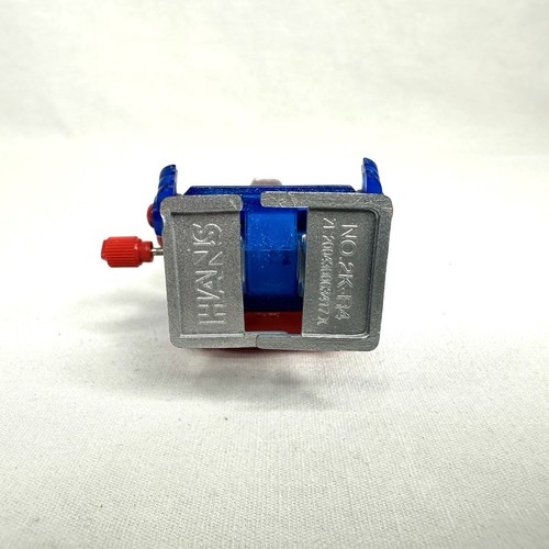 2-Wind Up Twist Robots HANS 2K-4R Tomy 2008 Space Plastic Blue Silver Walking - Picture 7 of 12