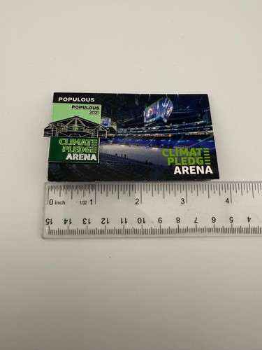 Populous 2021 Climate Pledge Arena Promo Pin - Global Architecture Design Firm - Picture 5 of 6