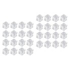 400 pcs Fake Ice Cubes Clear Acrylic Ice Cubes Reusable Photography Props