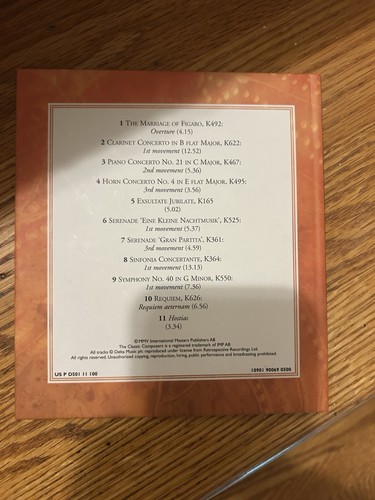 THE CLASSICAL COMPOSERS MOZART MUSICAL MASTERPIECES CD AND BOOKLET - Bild 3 von 5