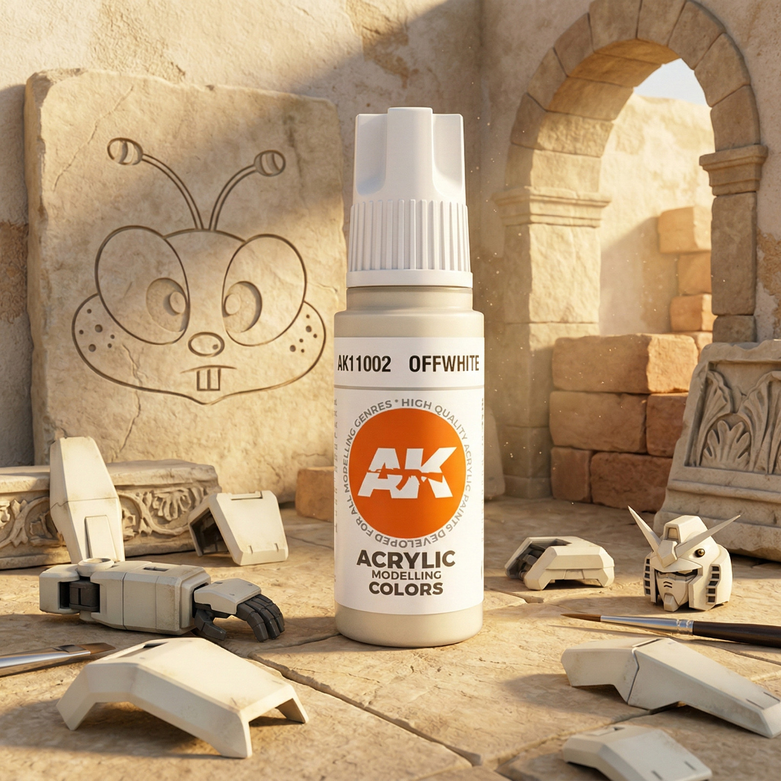 🤍AK11002 - OFF White (Hobby Miniature Figure Kit)