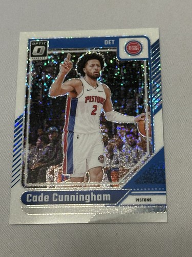 2024-25 Donruss Optic White Sparkle SSP! Cade Cunningham Pistons - Picture 1 of 10