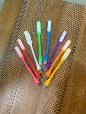 USB LED Portable Mini Ultra Lamp x 4 Pcs Pink Yellow Red Orange